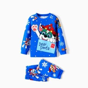 PAW Patrol Christmas Chase and Marshall Blue Pajamas Set